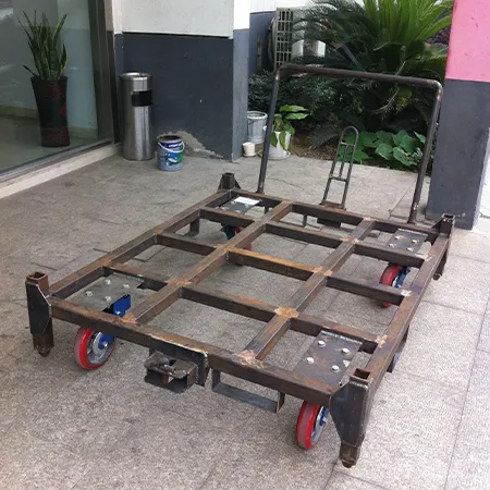 Heavy‑duty Flatbed Logistics Turnover Trolley