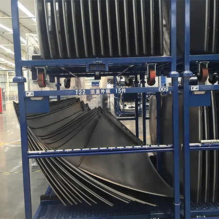 Mobile Auto Roof Outer Panel Double‑Deck Turnover Rack