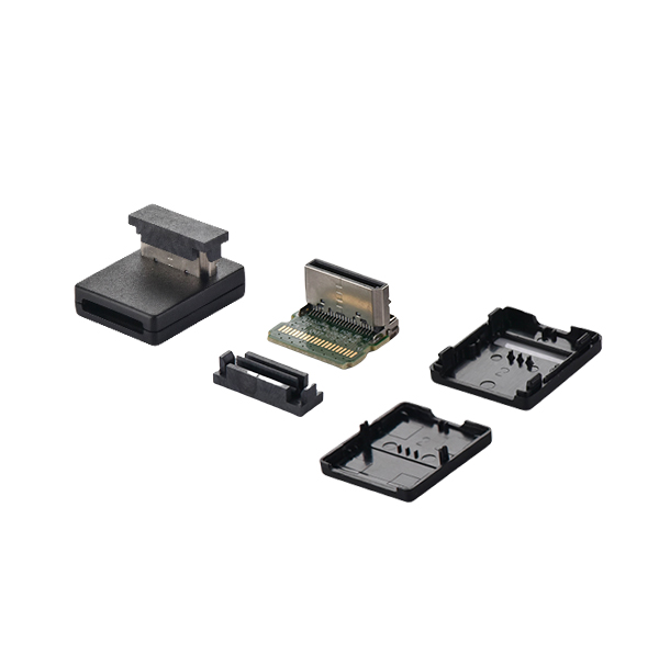 SFF-8611 4X R/A Female Connector with Board