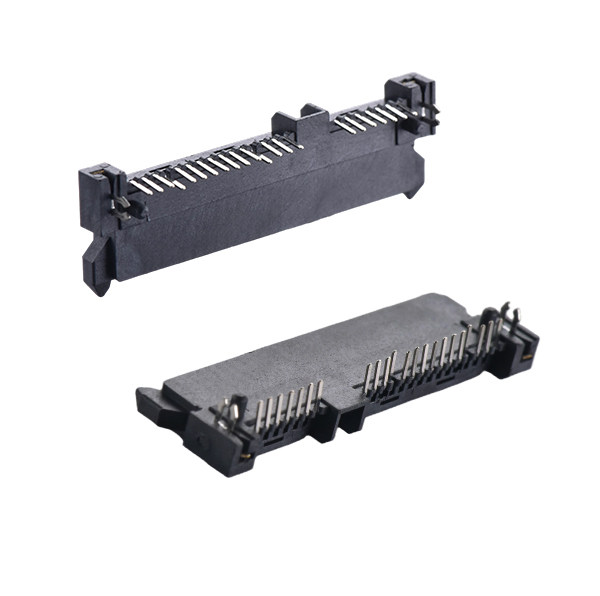 SATA 7+15P DIP Female Socket Board-Level Connector
