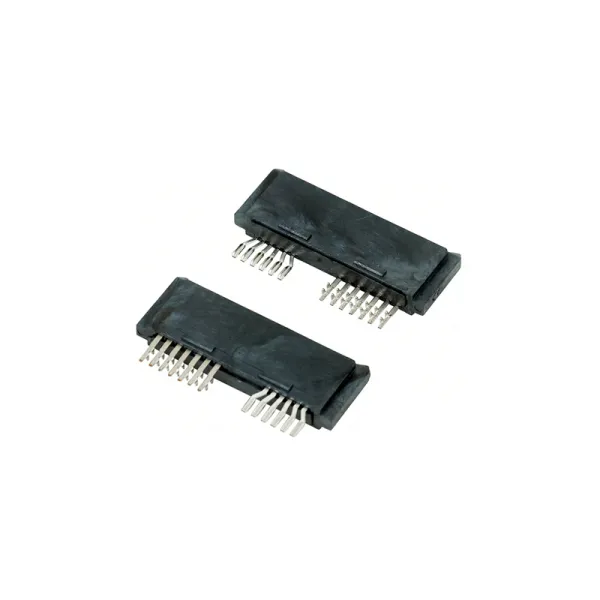 SATA7+6P 7P Crimp 6P W-Type Solder Female Connector LCP Material