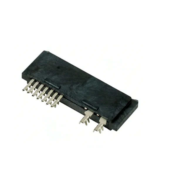 SATA 7+6P Right-Angle Crimp-Type Female Connector Style B LCP Material