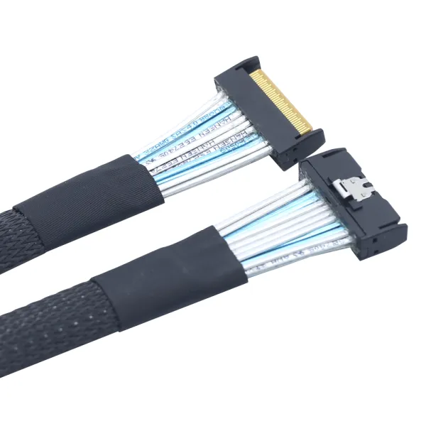 MCIO Cable Assembly Without Pull Tab