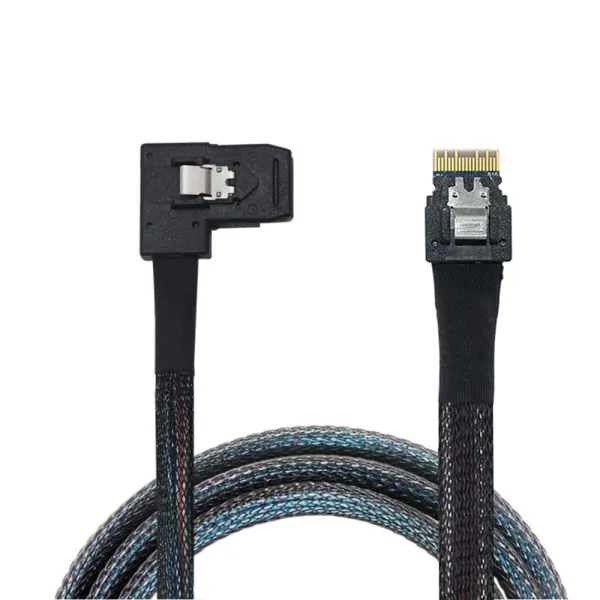 Mini SAS 8654 4I to SFF-8087 Right Angle Cable Assembly