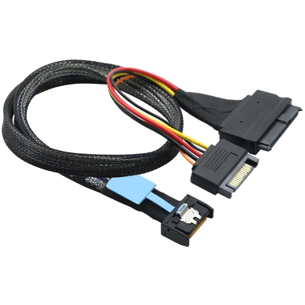 MCIO 4I to SFF-8639 U.2 Cable Assembly
