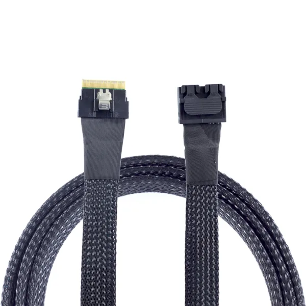 Slim SFF‑8654 8I to SFF‑8643 Integrated Cable Assembly