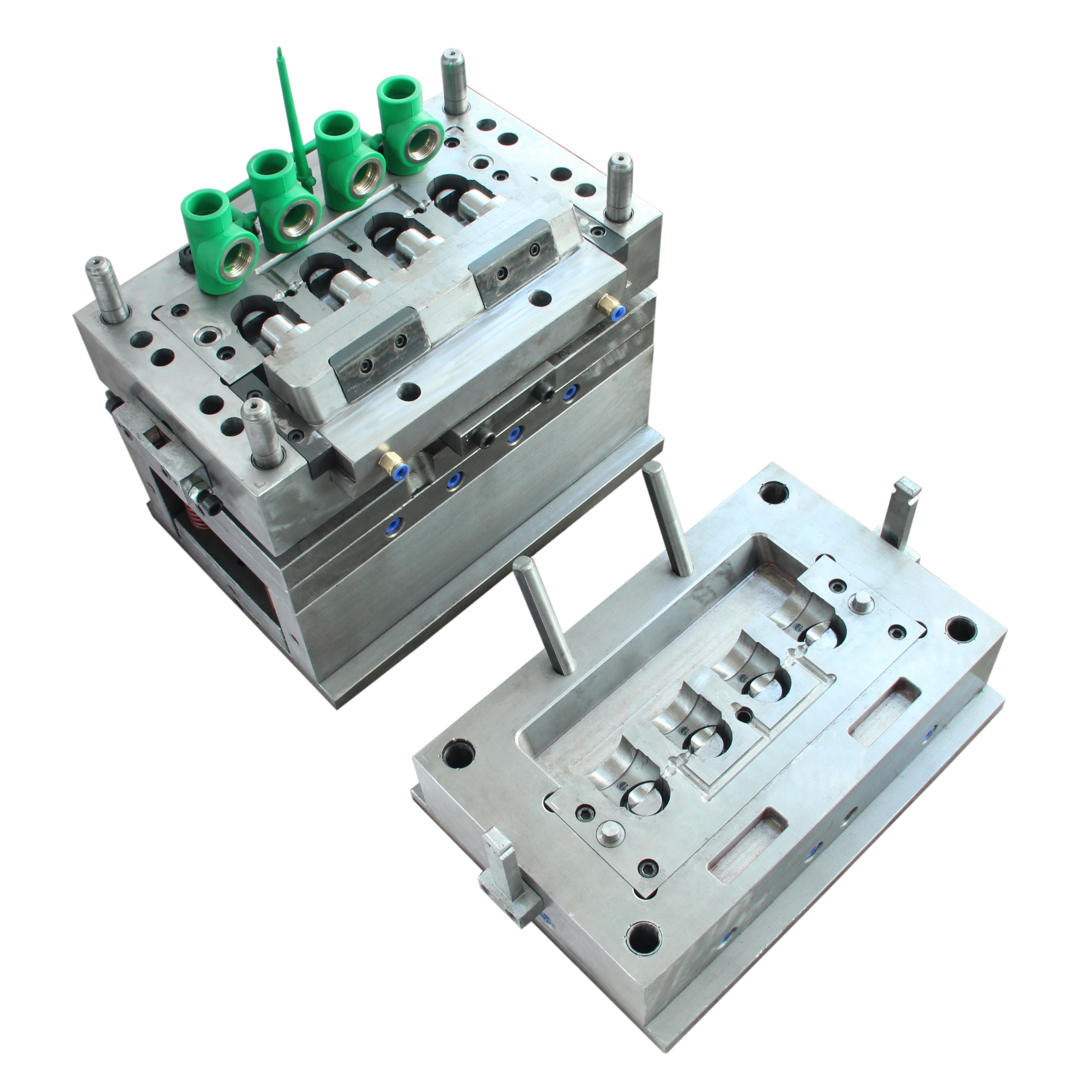 Прес-форма для фітинга трубного клапана з латунною різьбою