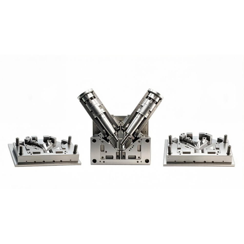 Collapsible Skew Cross Pipe Fitting Mould