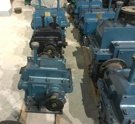 Speed increasing gearbox for centrifugal blower