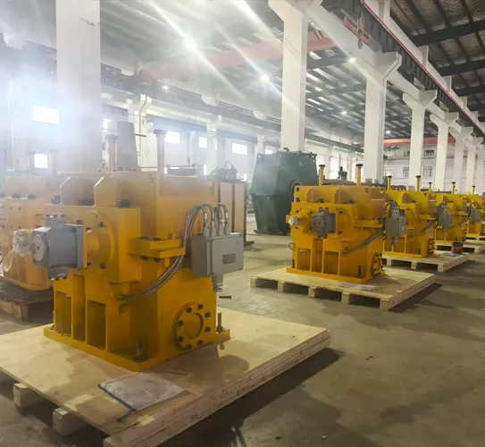Speed increasing gearbox for centrifugal blower
