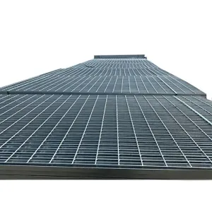 Hot-dip galvanized steel grating