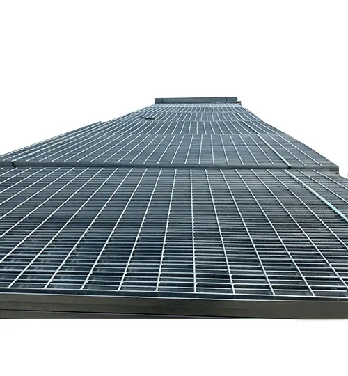 Hot-dip galvanized steel grating