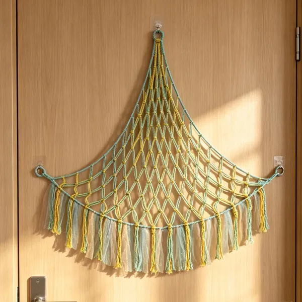 Decorative Net Bag Stylish Mesh Storage Net Bag for Home Wall Decor