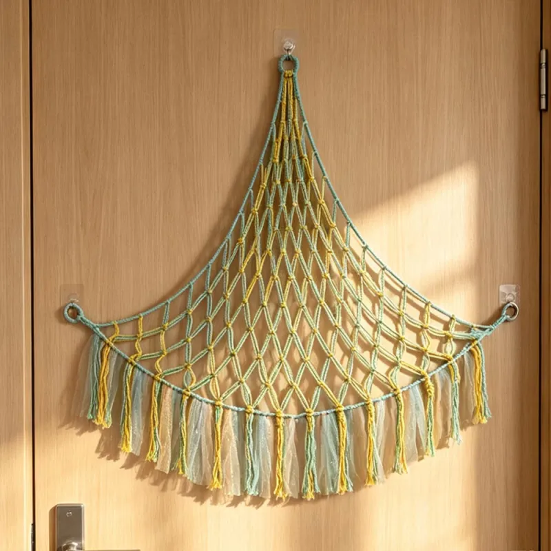 Decorative Net Bag Stylish Mesh Storage Net Bag for Home Wall Decor