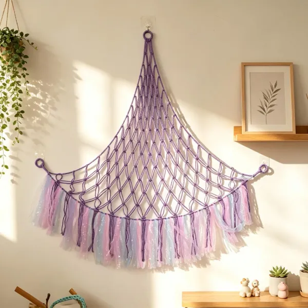 Nordic Style Decorative Net Bag Hanging Mesh Net Bag Living Room Ornament