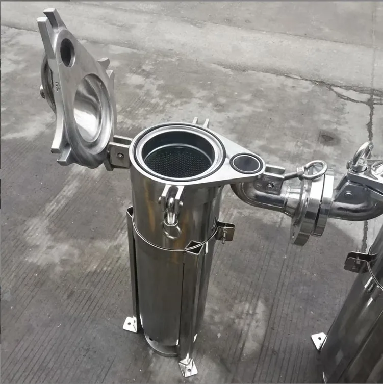 Stainless Steel Dome-Top Bag Filter Housing for Industrial Filtration