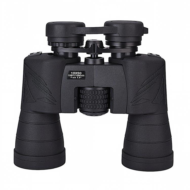 erolix S123-1050 10x50 BK7 porro prism binocular front view white background
