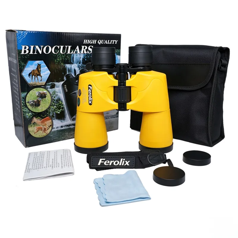 J01-102450 8X-16X 10X-24X Zoom Binoculars 50mm Objective BK7 Porro Prism IP3 Waterproof Outdoor Binoculars for Wholesale