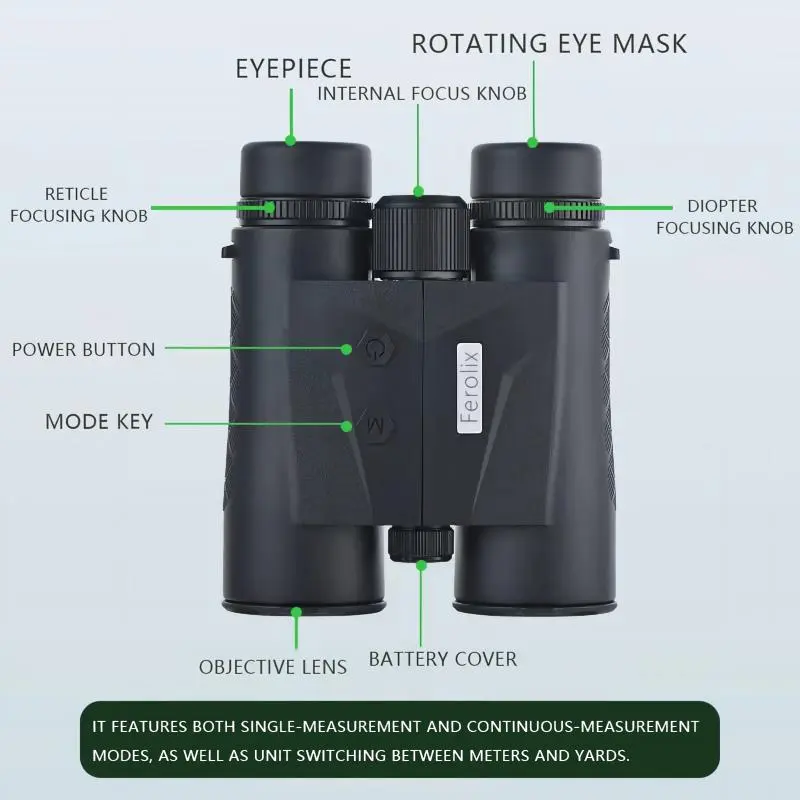 Ferolix STP‑10x42ED Flat‑Back 10&times;42 ED Laser Rangefinder Binoculars｜OEM for Portable Optics Distributors  ### 3 Product Tags