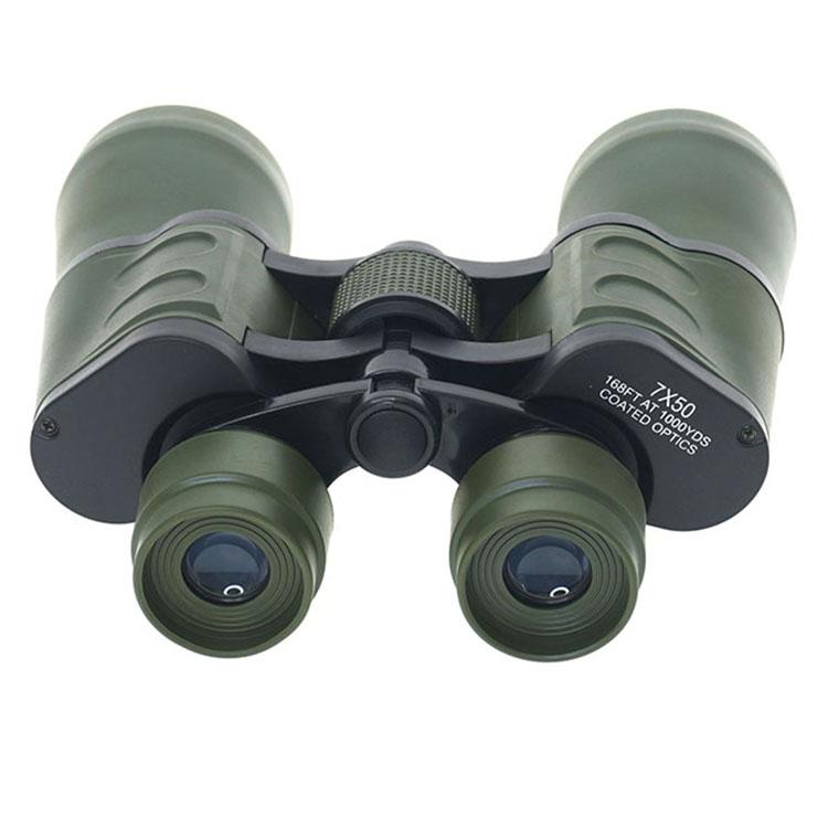 Ferolix S204-0750-01 7x50 porro prism binocular front view white background