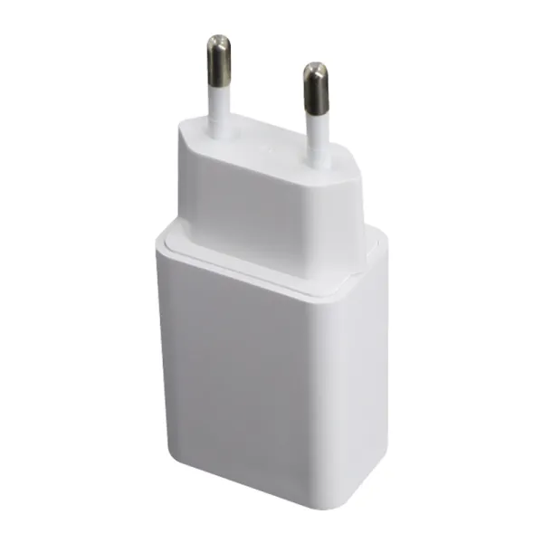 European standard (Type-C-USB-A) folding foot fast charging charger white
