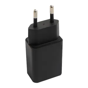 European standard (Type-C-USB-A) folding foot fast charging charger black