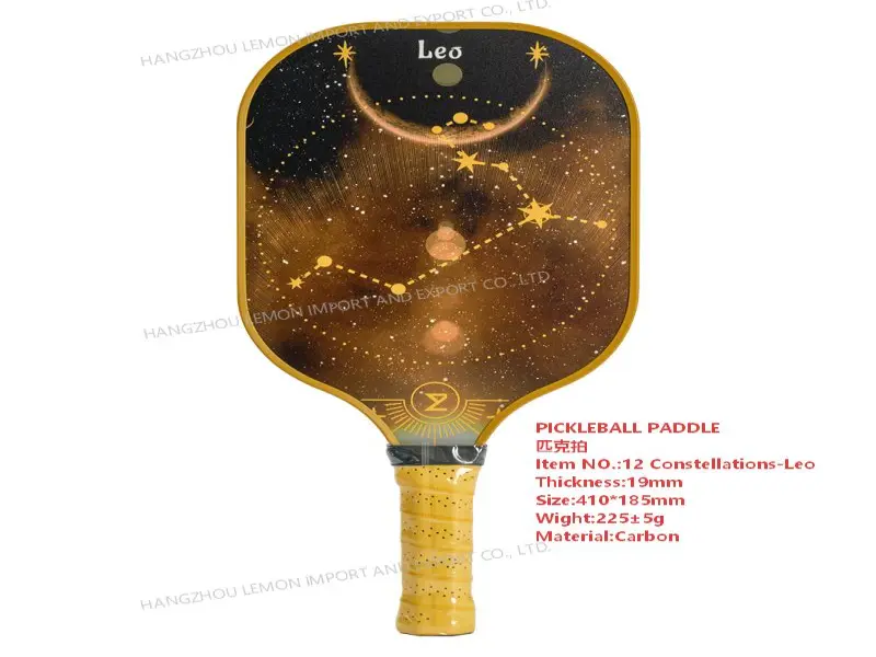 PICKLEBALL PADDLE 12 Constellations-Leo 19mm