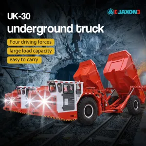 UK-30 articulated underground dump truck weighing 30 tons