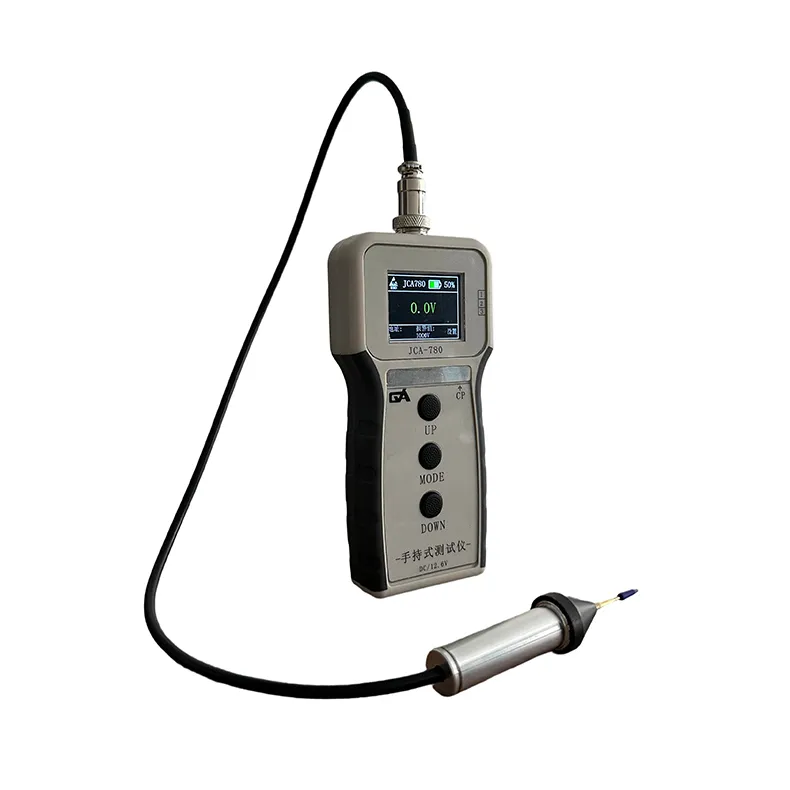 Portable Compact Isolated Conductor Tester - Precise Static Voltage Meter with Touchscreen Operation