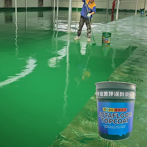 Anti-slip and wear-resistant roller-coated epoxy floor paint