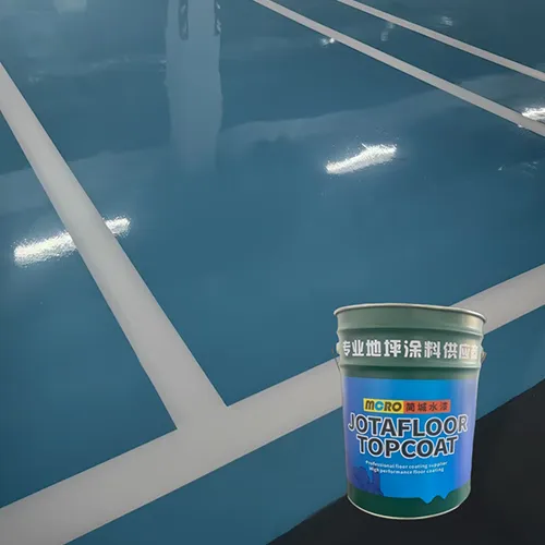 Clear self-leveling epoxy floor paint