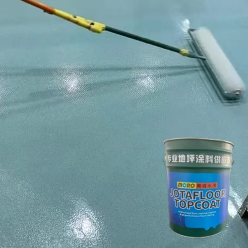 Chemical resistant colored sand epoxy self-leveling paint