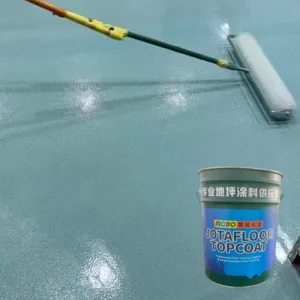 Chemical resistant colored sand epoxy self-leveling paint