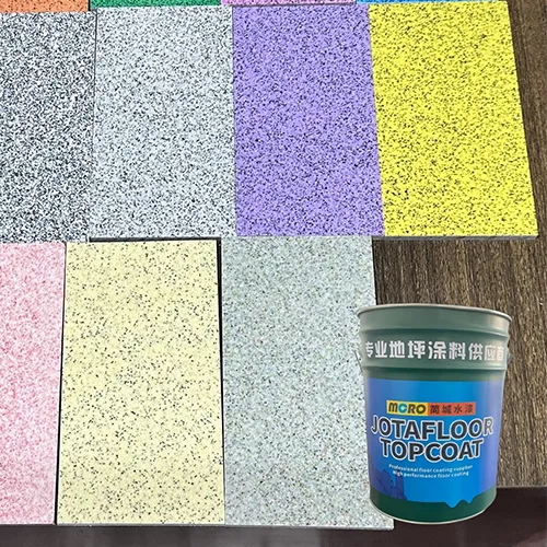 Chemical resistant colored sand epoxy self-leveling paint