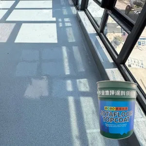 Colored sand epoxy self-leveling protective floor paint