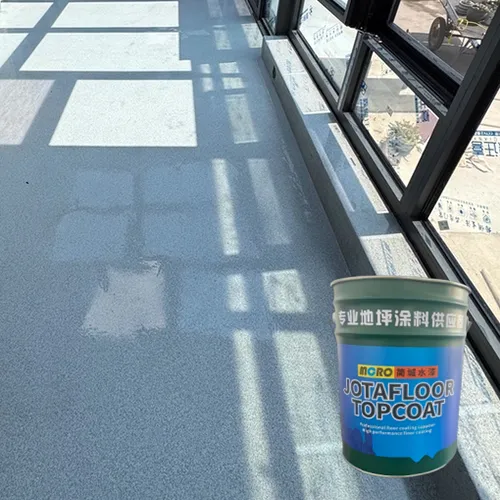 Colored sand epoxy self-leveling protective floor paint