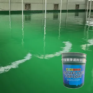 High gloss roller-applied epoxy floor paint