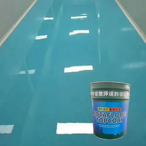 Self-leveling epoxy floor paint