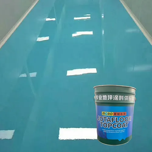 Self-leveling epoxy floor paint