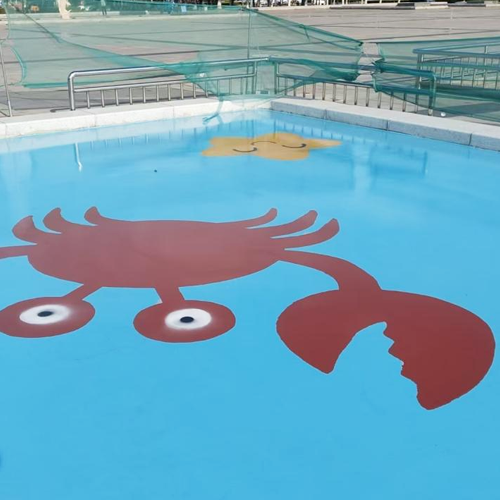 Handmade polyurea floor coating