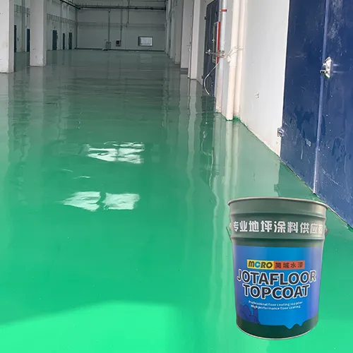Roller-coated epoxy floor paint