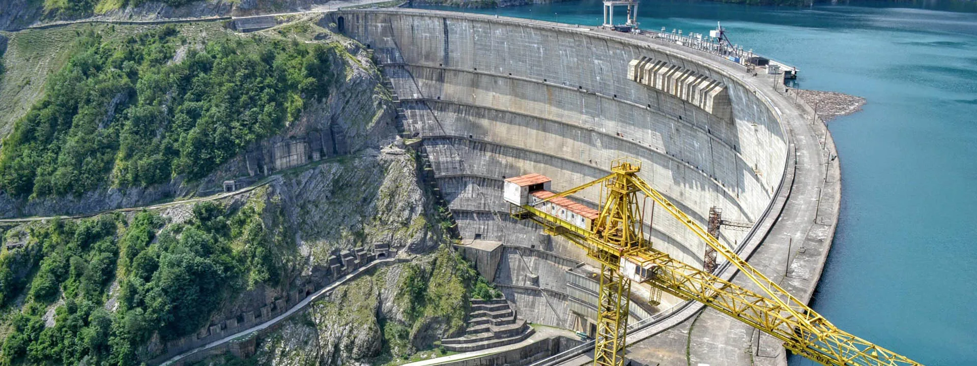 River dam