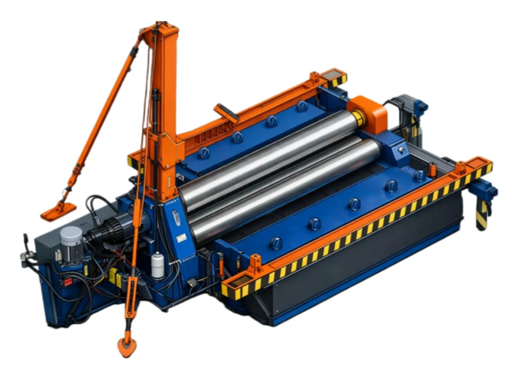 CNC 4-Roll Plate Rolling Machine