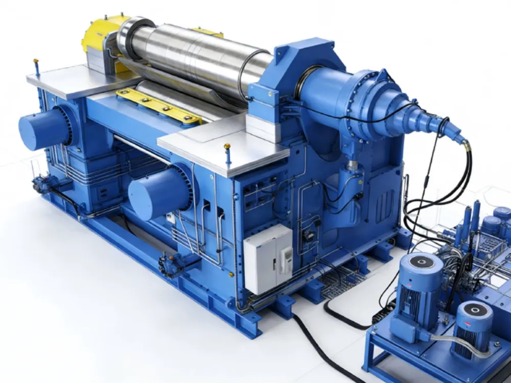 350x4500 Horizontal Down-adjusting Plate Rolling Machine
