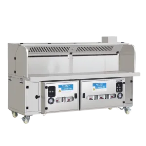 Carrello per barbecue in composito a doppia circolazione dell'acqua