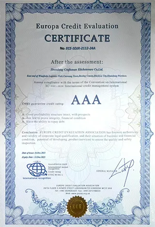 CERTIFICATO DI VALUTAZIONE DEL CREDITO Europa