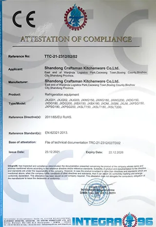 Certificato di conformit&agrave; CE