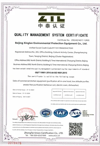 Certificato del sistema di gestione della qualit&agrave;