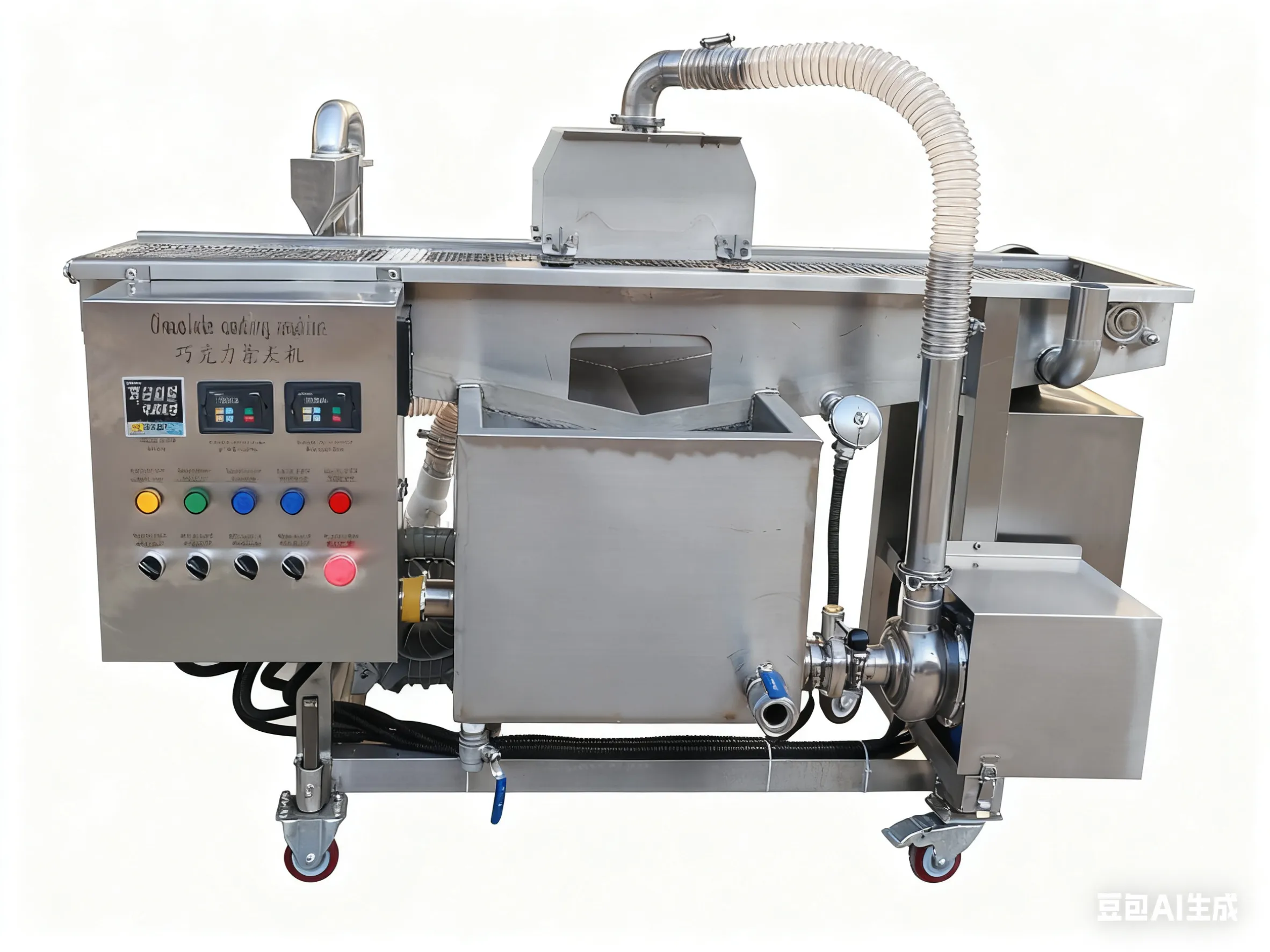 دستگاه روکش شکلاتی 300 | تجهیزات پانینگ شکلاتی کوچک برای آب نبات و آجیل