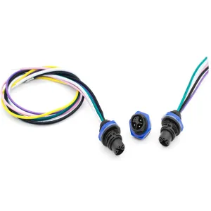 Customized waterproof plug 3+2 core panel socket lighting plant lamp connector